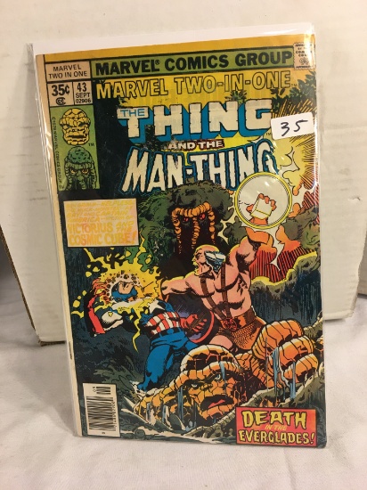 Collector Vintage Marvel Two-In-One  The Thing and The Mna-Thing Comic Book No.43
