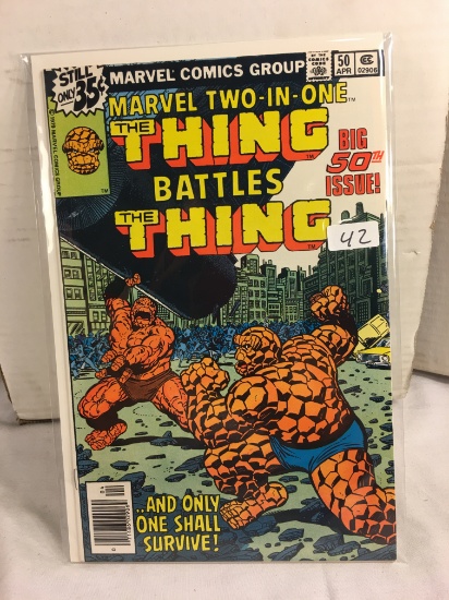 Collector Vintage Marvel Two-In-One  The Thing and Battles The Thing Comic Book No.50