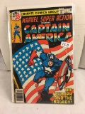 Collector Vintage Marvel Super Atcion Starring Captain America Comic Book No.11