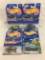 Lot of 4 Pcs Collector NIP Hotwheels Assorted Designs  1/64 Scale Die Cast And Plastic Parts