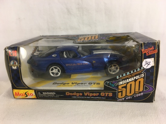 Collector Maisto Indianapolis 500 Dodge Viper GTS  1996 Scale 1/18 Limited Edition