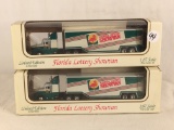 Lot fo 2 Pcs Collector Florida Lottery Showvan 1/87 Scale DieCast Cab Limited Edition