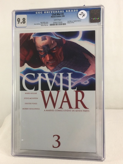 Collector CGC Universal Grade 9.8 Civil War #3 Marvel Comics 9/06