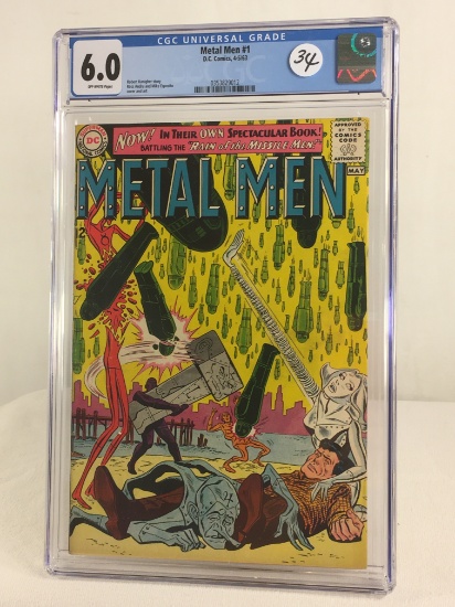 Collector Vintage CGC Universal Grade 6.0 Metal Men #1 D.C. Comics 4-5/63