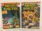 Lot of 2 Pcs Collector Vintage Sword Of Sorcery Comic Books No.1.4.