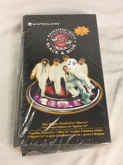 New factory Sealed 2000 Winterland Backstreet Boys Black & Blue Trading Card Game