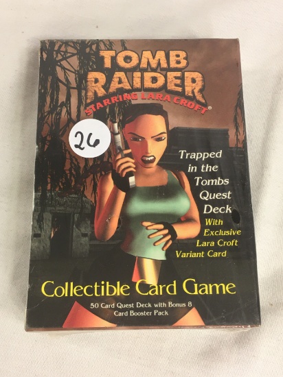 New Fcatory Sealed 1999 Precedence TOMB RAIDER Satrring lara Croft Collectible Card Game