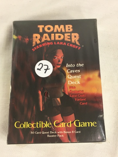 New Factory Sealed 1999 Precedence TOMB RAIDER Starring Lara Croft Collectible Card Game