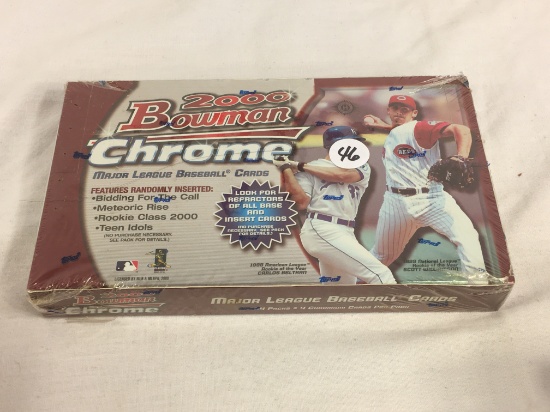 New Factory Sealed Box 2000 Topps Bowman Chrome Major League Baseball Sport Trading Cards