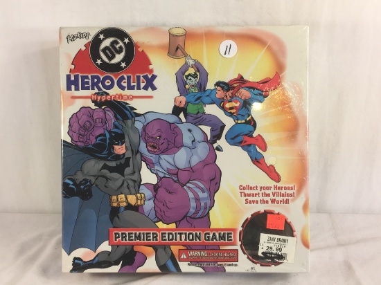 Colllector Sealed Wizkid DC Heroclix Hypertime Premier Edition Game 10.5x10.5" Box