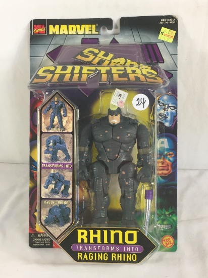 Collector Marvel Comics Shade Shifters Rhino Transform Into Raging Rhino Figure 8-9"tall