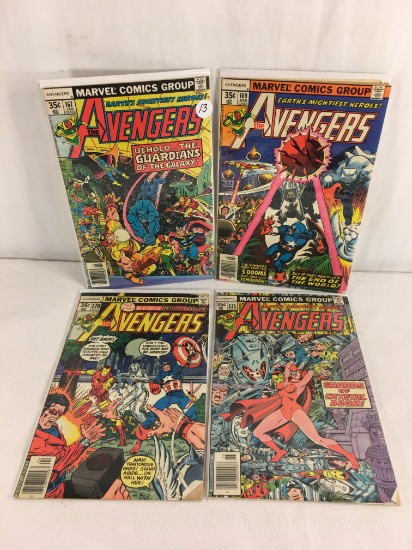 Lot of 4 Collector Vintage Marvel The Avengers Comic Books No.167.169.170.171.