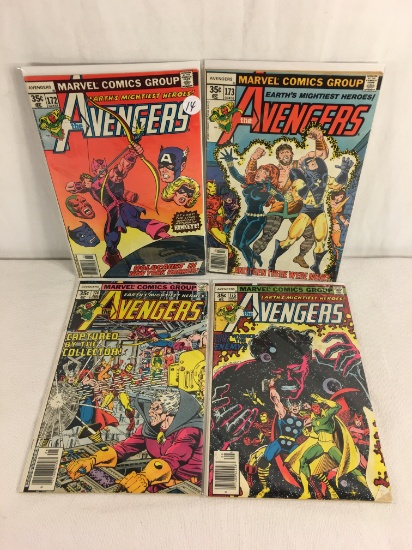 Lot of 4 Collector Vintage Marvel The Avengers Comic Books No.172.173.174.175.