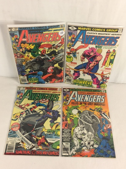 Lot of 4 Collector Vintage Marvel The Avengers Comic Books No.188.189.190.191.