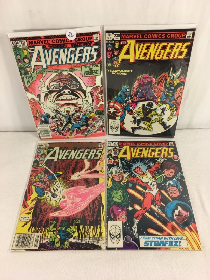 Lot of 4 Collector Vintage Marvel The Avengers Comic Books No.229.230.231.232.
