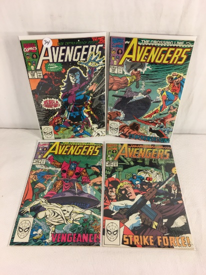 Lot of 4 Collector Vintage Marvel The Avengers Comic Books No.318.319.320.321.