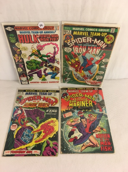Lot of 4 Collector Vintage Marvel Team-up Annual Comic Books No.3.9.10.14.