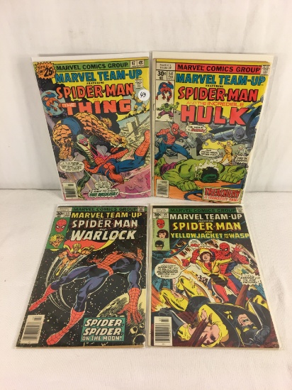 Lot of 4 Collector Vintage Marvel Team-up Annual Comic Books No.47.54.55.59.