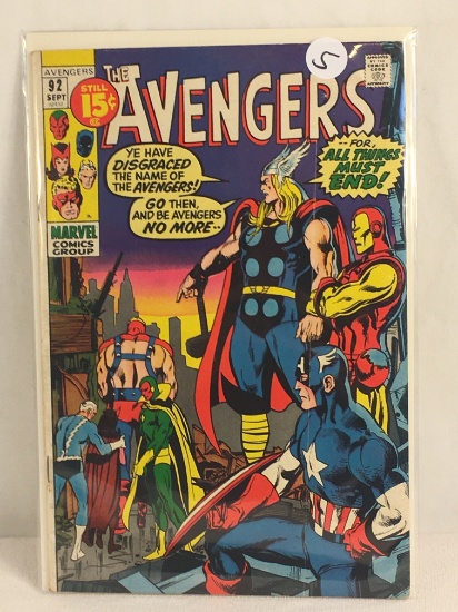 Collector Vintage Marvel Comics The Avengers Comic Book No.92