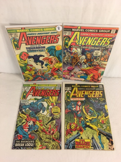 Lot of 4 Collector Vintage Marvel The Avengers Comic Books No.141.142.143.144.