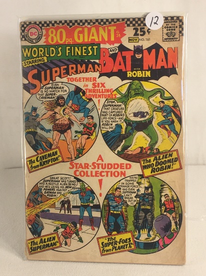 Collector Vintage DC Comics Wodl's Finest Starring Superman & batman Comic #161