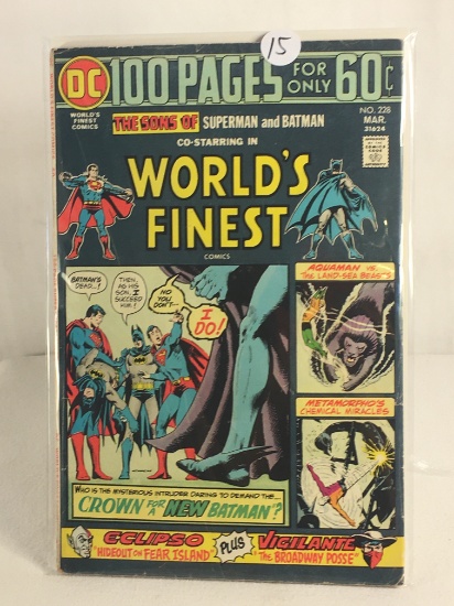 Collector Vintage DC Comics 100 Pages World's Finest Comic Book No.228