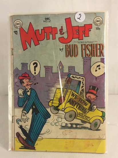 Collector Vintage DC Comics Mutt & Jeff By Bud Fisher Comic Book No.67