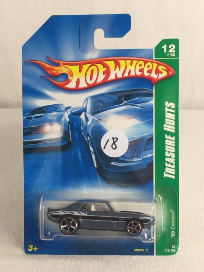 Collector Hotwheels Treasure Hunts 1969 Camaro #12/12 1/64 Scale Die Cast Car