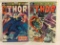 Lot of 2 Collector Vintage Marvel Comics The Mighty Thor  Comic Book No.307.308.