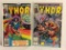 Lot of 2 Collector Vintage Marvel Comics The Mighty Thor  Comic Book No.331.332.