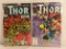 Lot of 2 Collector Vintage Marvel Comics The Mighty Thor  Comic Book No.344.350.