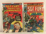 Lot of 2 Collector Vintage Marvel Comics Sgt Fury and His Howling Commandos No.129.142.