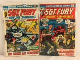 Lot of 2 Collector Vintage Marvel Comics Sgt Fury and His Howling Commandos No.104.108.