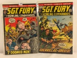 Lot of 2 Collector Vintage Marvel Comics Sgt Fury and His Howling Commandos No.95.99.