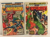 Lot of 2 Collector Vintage Marvel Comics The Inhumans  Comic Book No.11.12.