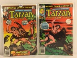 Lot of 2 Collector Vintage Marvel Comics Tarzan Lord Of The Jungle Comic Books No.5.7.