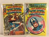 Lot of 2 Collector Vintage Marvel Comics Captain America Comic Books No.223.250.