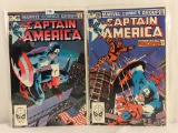 Lot of 2 Collector Vintage Marvel Comics Captain America Comic Books No.284.285.