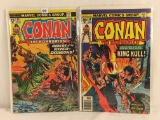 Lot of 2 Collector Vintage Marvel Comics Conan The Barbarian Comic Books No.60.68.