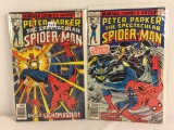 Lot of 2 Collector Vintage Marvel Comics Peter Parker The Spectacular Spider-man No.3.23.