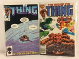 Lot of 2 Collector Vintage Marvel Comics The Thing Comic Books No.22.36.