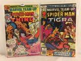 Lot of 2 Collector Vintage Marvel Comics Marvel Team-up Comic Books No.47.67.