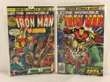 Lot of 2 Collector Vintage Marvel Comics The Invincible Iron Man Comic Books No.82.110.