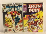 Lot of 2 Collector Vintage Marvel Comics The Invincible Iron Man Comic Books No.174.201.