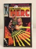 Collector Vintage Marvel Comics New Universe Mark Hazzard MERC Comic Book No.1