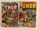 Lot of 2 Collector Vintage Marvel Comics The Mighty Thor  Comic Book No.255.258.