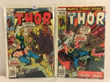 Lot of 2 Collector Vintage Marvel Comics The Mighty Thor  Comic Book No.266.267.