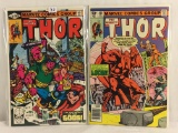 Lot of 2 Collector Vintage Marvel Comics The Mighty Thor  Comic Book No.301.302.