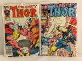 Lot of 2 Collector Vintage Marvel Comics The Mighty Thor  Comic Book No.338.339.