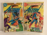Lot of 2 Vintage DC Action Comics Assorted Superman Comic No.508, 512